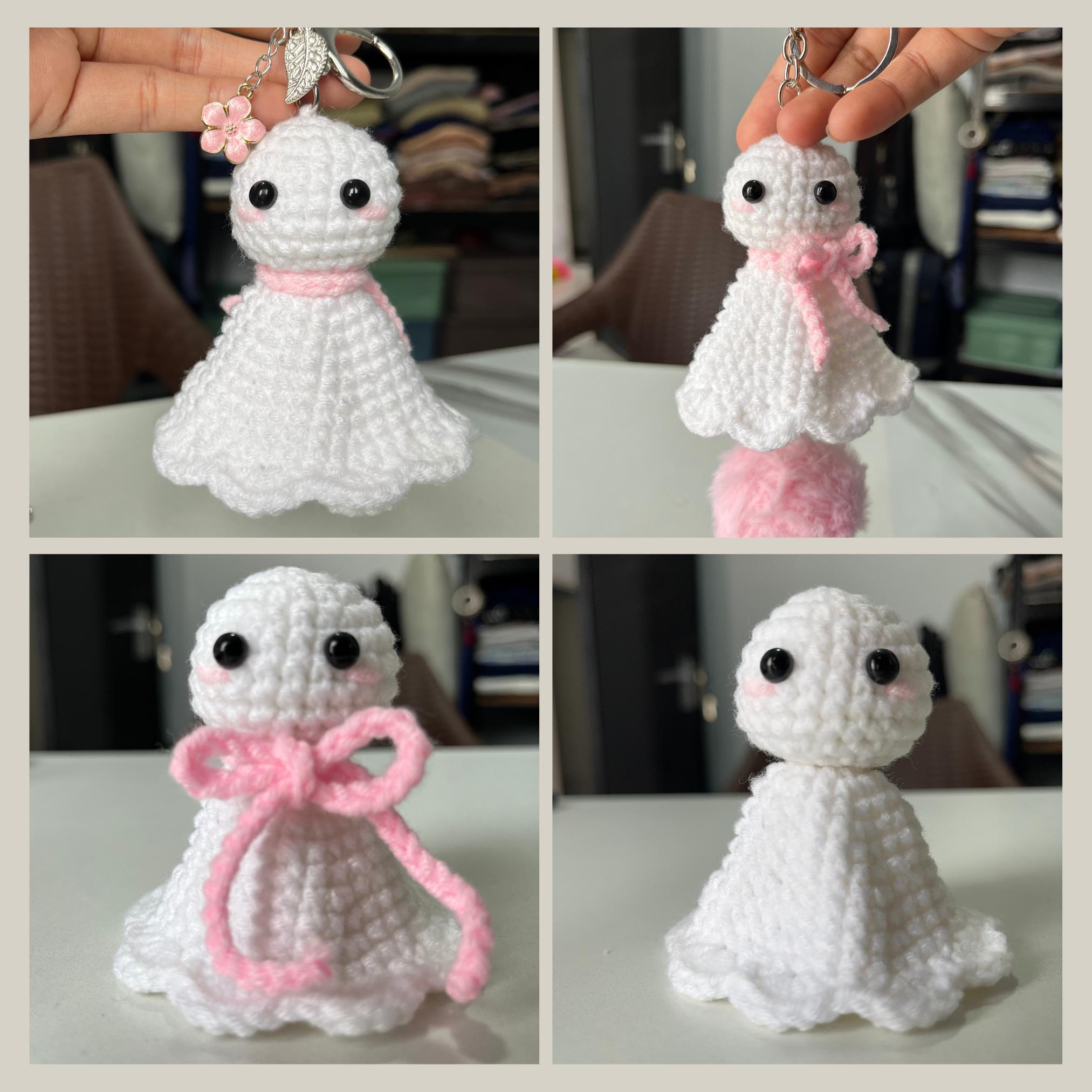 Teru Teru Bozu Crochet Pattern: Amigurumi Doll Keychain (PDF +