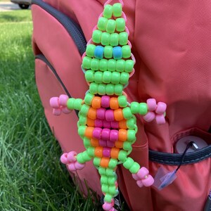 Pony bead keychain crocodile