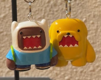 Made to order - Adventure cute brown monster handmade figure keychain