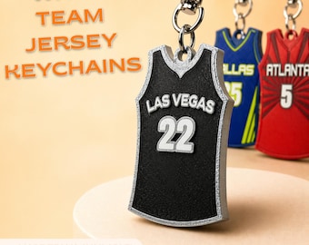 WNBA Team Jersey Keychain