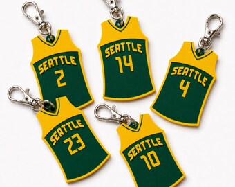Seattle WNBA Jersey Keychain