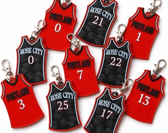 Portland WNBA Jersey Keychain