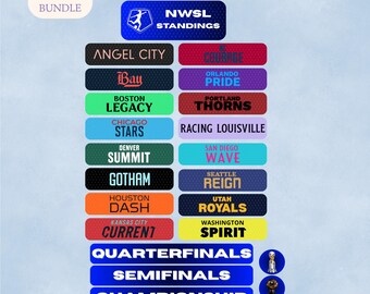 NWSL Mini Standing Kit + Playoff Tracker