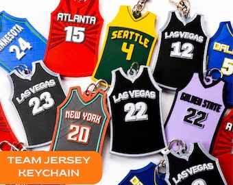 WNBA Team Jersey Keychain