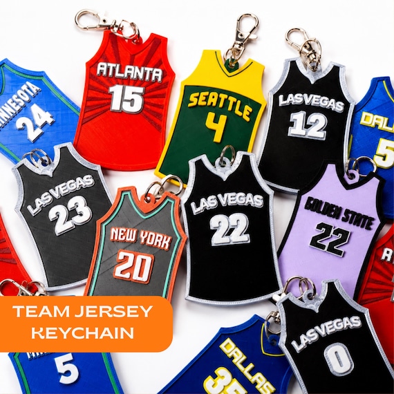 WNBA Team Jersey Keychain