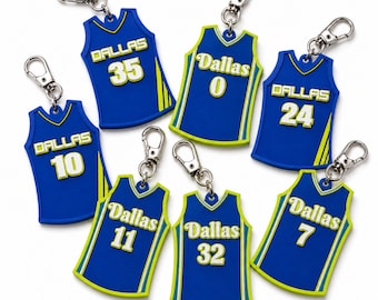 Dallas WNBA Jersey Keychain