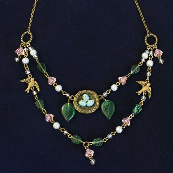 Bird Nest Necklace Etsy