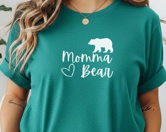 Momma Bear T-Shirt | Soft Cotton Mama Bear Tee