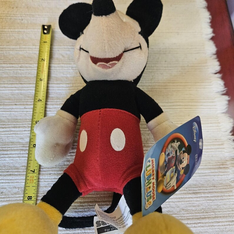 Vintage SEGA Prize Mickey Mouse Plush Disney Redemption Only Rare With Tags 10" image 12