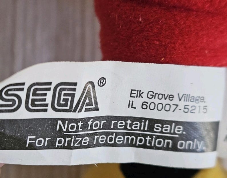 Vintage SEGA Prize Mickey Mouse Plush Disney Redemption Only Rare With Tags 10" image 6