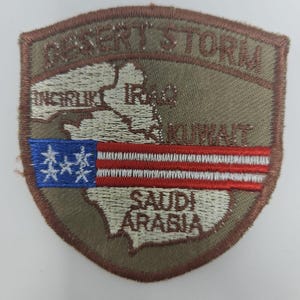 US Army Air Force Operation Desert Storm Saudi Arabia Patch Shield