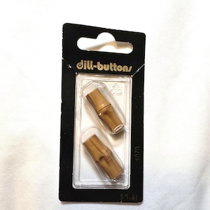 Dill-Buttons Bamboo Style # 1070 Size 1&quot; (25 MM) Dill Buttons Made in Germany NEW in Package Washable Dry Cleanable