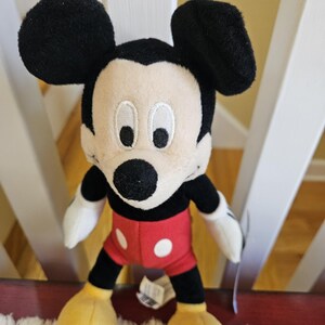 Vintage SEGA Prize Mickey Mouse Plush Disney Redemption Only Rare With Tags 10" image 2