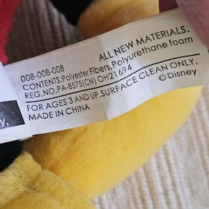 Vintage SEGA Prize Mickey Mouse Plush Disney Redemption Only Rare With Tags 10" image 7