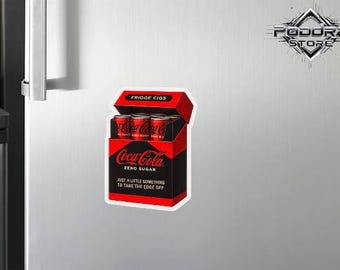 Vintage Cola Pack Fridge Magnet | Retro Soda Drink Magnet | Kitchen Refrigerator Decor Gift