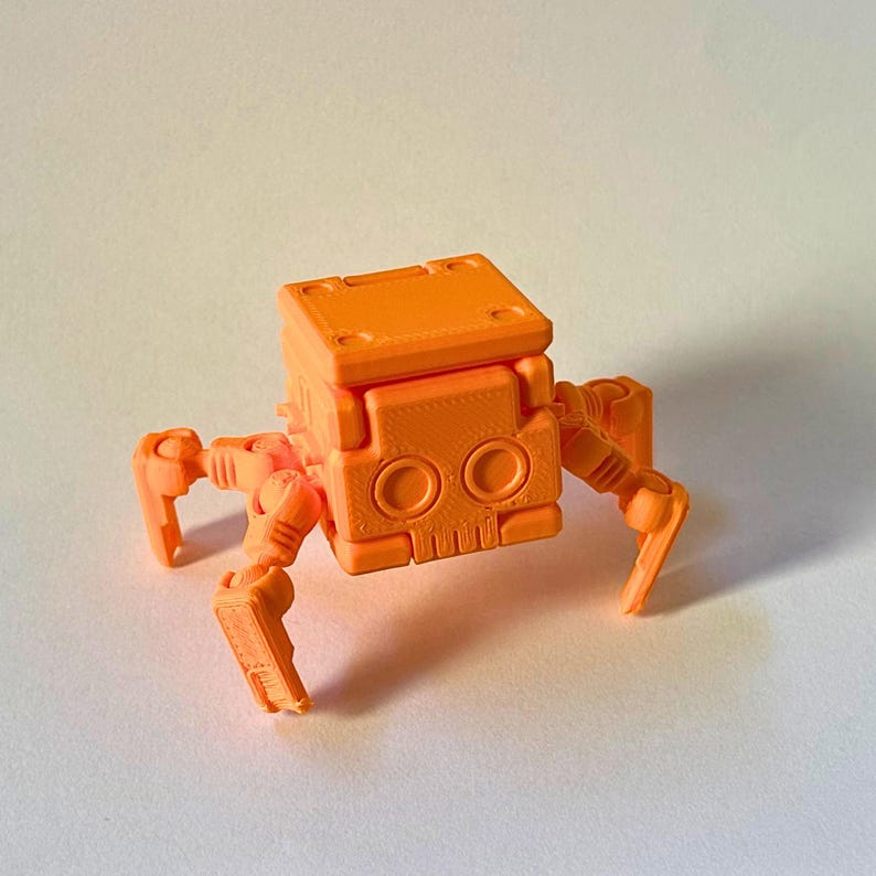 Transforming Little Cube Guy Fidget – Articulated 3D Printed Mechanical Desk Toy – Bulk Bundle Options image 4