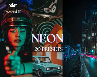 Neon Lightroom Presets: Vibrant Nightlife Filters (Mobile & Desktop)