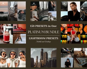 Platinum Lightroom Presets Bundle – Mobile & Desktop Filters 150 in 1
