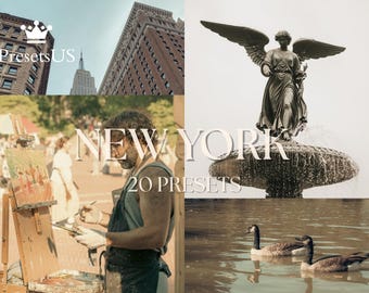 New York Lightroom Presets: Amber Hue, Cinematic Urban Filters (Mobile/Desktop)