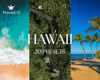 Hawaii Lightroom-voorinstellingen: tropische zomerstrandfilters (mobiel en desktop)