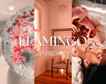Flamingo Collection Lightroom Presets – Vibrant Pink & Warm Blush Tones for Mobile and Desktop