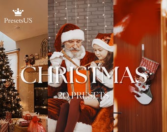 Christmas Lightroom Presets: Family, Portrait, Seasonal Filters (Mobile & Desktop)