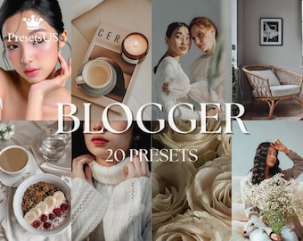 Blogger Collection Lightroom Presets – Bright & Professional Filters for Every Photo