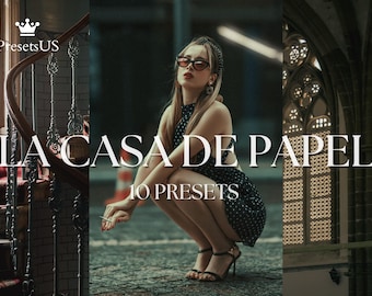 La Casa de Papel Lightroom Presets: Carmine Reds with Cinematic Tones (Mobile & Desktop)