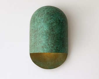 Patina Copper Wall Sconce, Modern Farmhouse Lighting