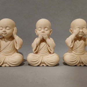 Little Monks Trio — Se inget ont, hör inget ont, tala inget ont | Zenmeditationsfigurset