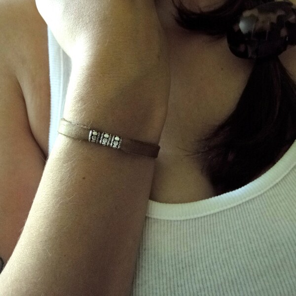 Leather bracelet