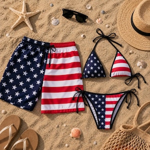 Usa flag bikini - Etsy 日本