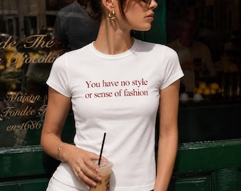 Camiseta de bebé bordada, top ajustado de algodón acanalado, bordado de texto personalizado