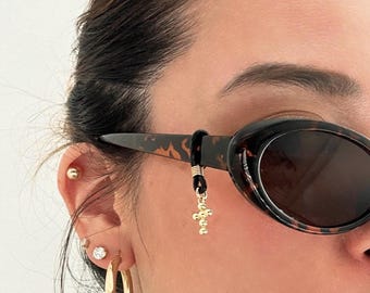 Pingente personalizado para óculos de sol, mini pingente de cruz, acessório para óculos de sol, pingente personalizado para óculos, acessório para óculos de sol, presente para ela, presente para ele