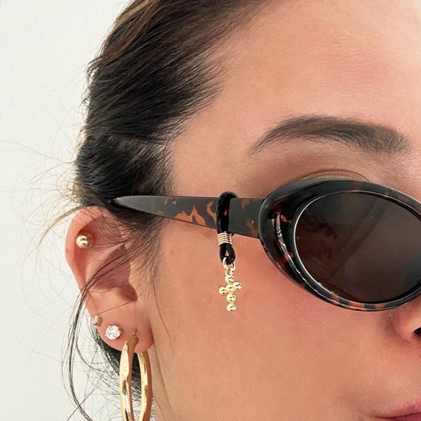 Custom Sunglasses Charm, Mini Cross Charm Sunglasses Accessories,Personalized Glasses Charm,Sunglasses Accessories,Gift for Her,Gift for Him