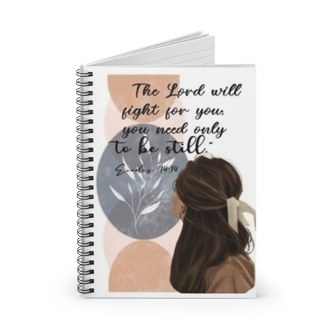 Be Still Bible Verse Spiral Notebook | Inspirational Christian Journal ...
