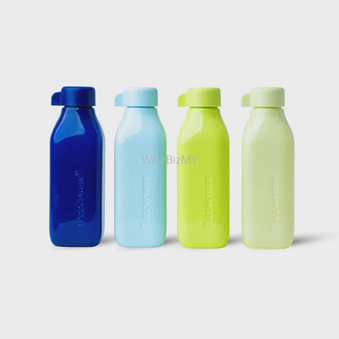 タッパーウェア スクエアエコボトル タッパーウェア スクエアエコボトル（4個セット）500ml/16.9オンス