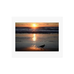 Beach Sunset Fine Art Poster, Wall Art for Home Decor, Coastal Decor, Nature Print, Gift for Beach Lovers