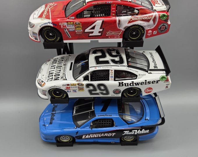 3 Car Slanted Desk Or Wall Display 1/24 Scale