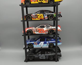 5 car 4 post lift freestanding display 1/24 scale