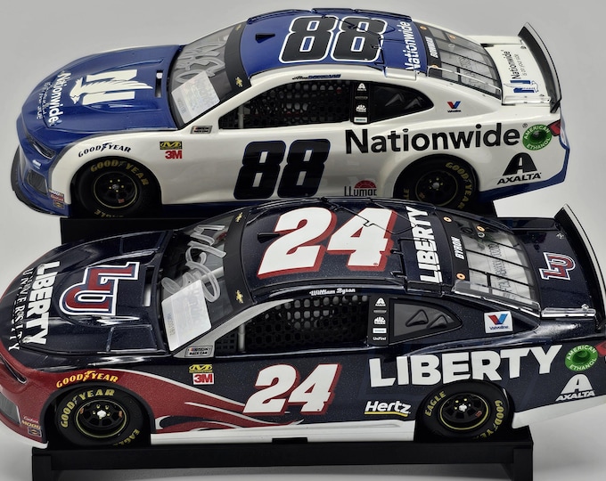 2 car track slant freestanding display 1/24 scale