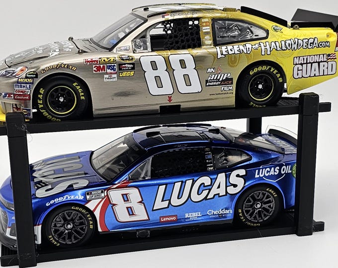 2 car 4 post lift freestanding display 1/24 scale
