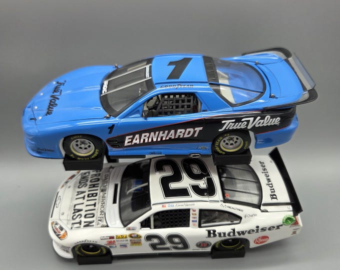 2 Car Slanted Desk Or Wall Display 1/24 Scale