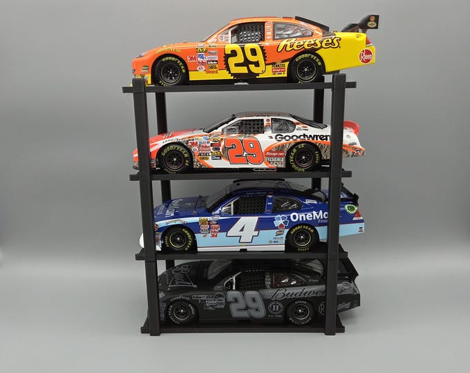 4 car 4 post lift freestanding display 1/24 scale