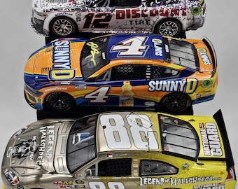 3 Car Track Slant Freestanding Display 1/24 Scale