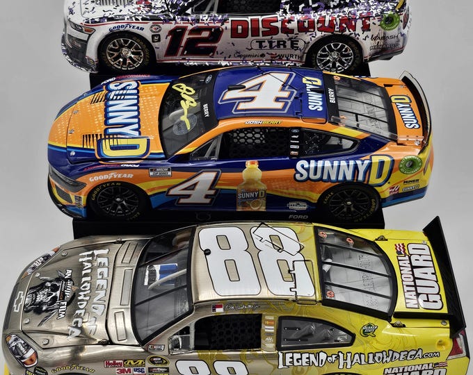 3 car track slant freestanding display 1/24 scale
