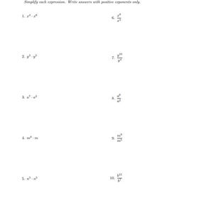 Exponents & Rational Exponents Worksheets | Algebra 2 | Step-by-Step Solutions | Homeschool Math | Answer Keys Included