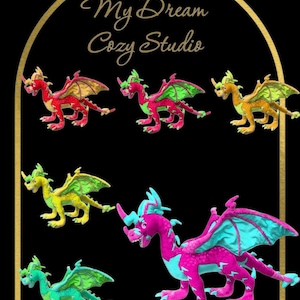 Custom  Dragon Plush Toy - Fantasy Stuffed Animal - Colorful Mythical Creature Plushie - Soft Cuddly Gift for Kids & Collectors