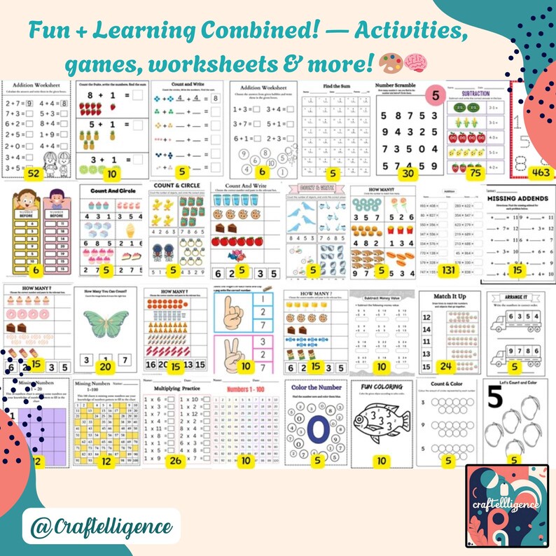 34,000+ Kids Learning MEGA Bundle: Homeschool & Classroom Activities ...