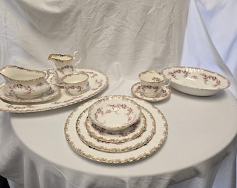 20 Piece Royal Albert Dimity Rose Service For4, Dinnerware Set - Etsy